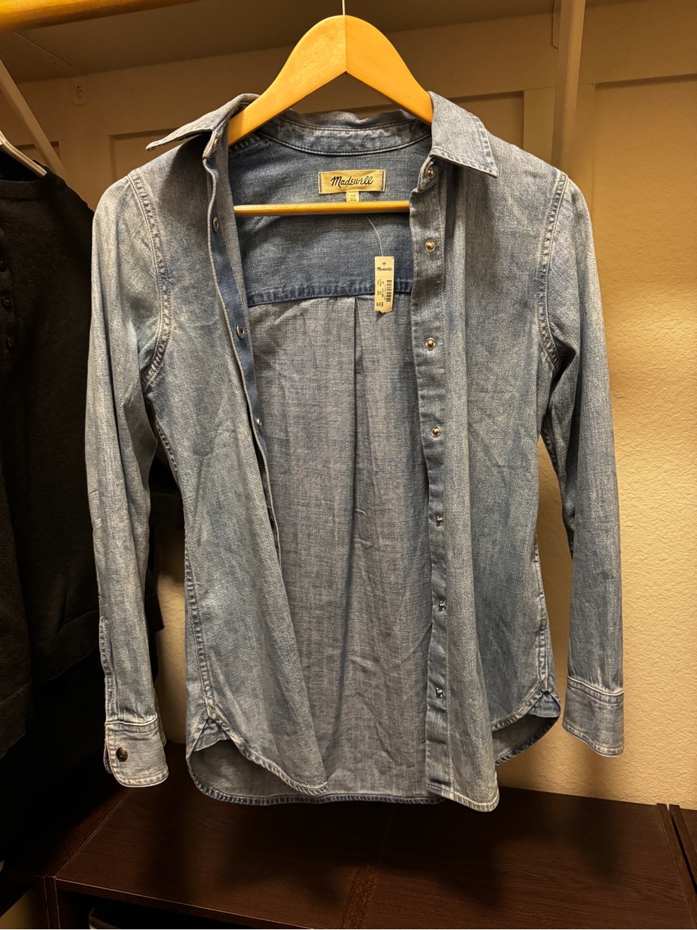 Madewell Light Wash Denim Button-Front Shirt